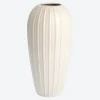 NKD Vase mit Rillenstruktur, ca. 16,5x11,5x34cm
