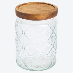 NKD Vorratsglas mit Akazienholz Deckel in verschiedenen Größen