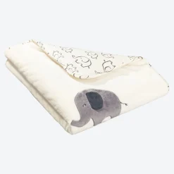 NKD Wattierte Baby-Newborn-Decke mit Elefanten-Motiv, ca. 70x100cm